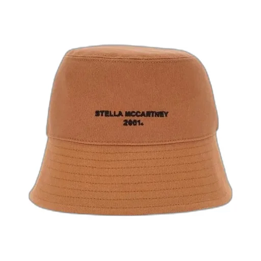 Logo Embroidered Wide Brim Bucket Hat