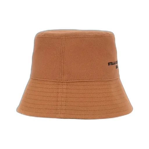 Logo Embroidered Wide Brim Bucket Hat