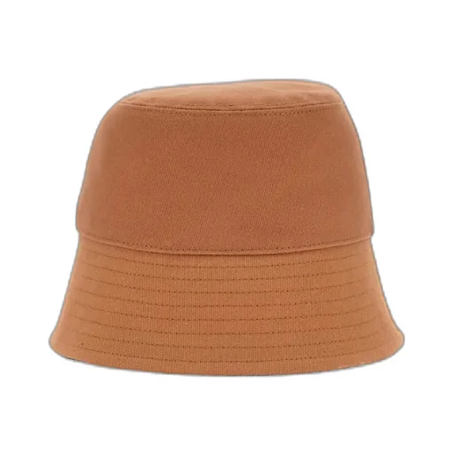 Logo Embroidered Wide Brim Bucket Hat