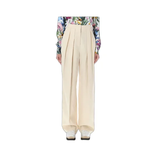 Straight Leg Pleated Pants