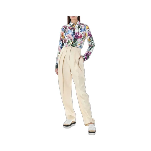 Straight Leg Pleated Pants