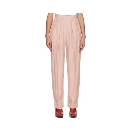Straight Leg Pleat Detailed Pants