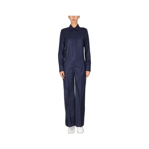 Button-Up Shirt Jumpsuit