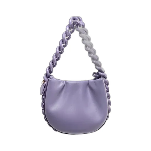 Frayme Chain-Linked Puffy Shoulder Bag