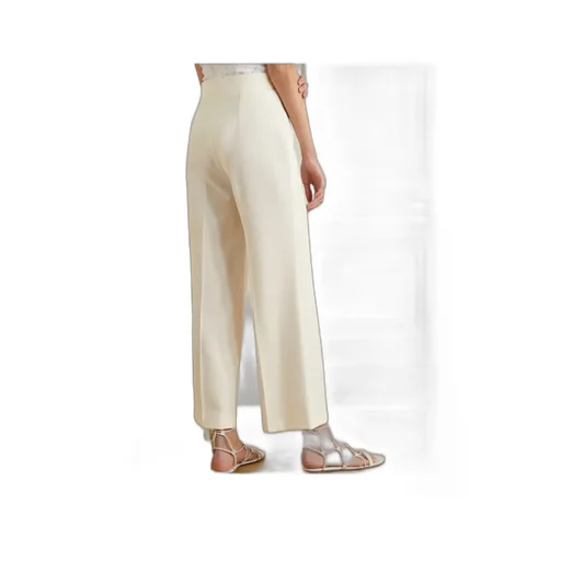Wide-Leg Cropped Trousers
