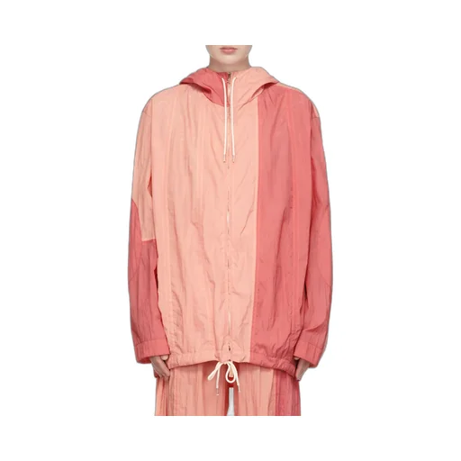 Two-Tone Crinkled Bomber Jacket