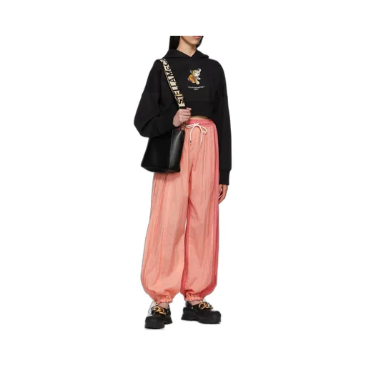 Graphic Printed Cropped Hoodie