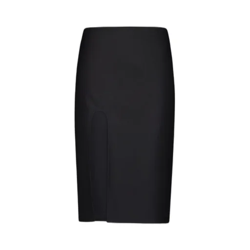 Mid-Rise Twill Skirt