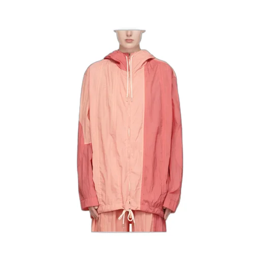 Two-Tone Crinkled Bomber Jacket