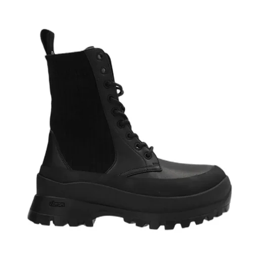Chelsea Knit Lace-Up Trace Boots