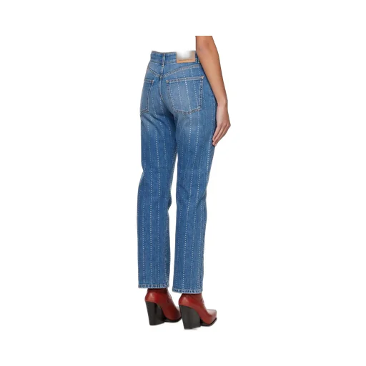 Embellished Mid-Rise Jeans