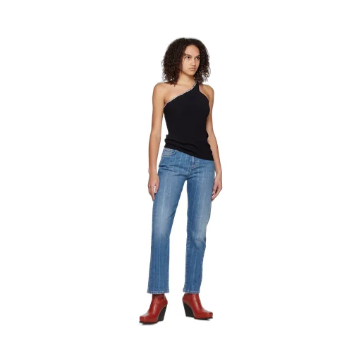Embellished Mid-Rise Jeans