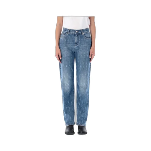 Embellished Mid-Rise Jeans