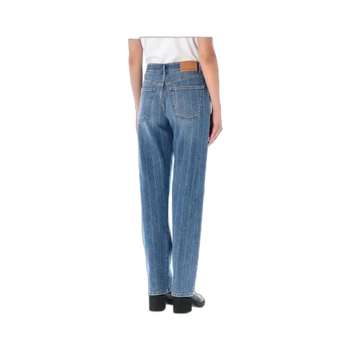 Embellished Mid-Rise Jeans