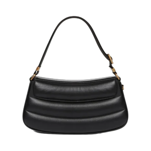 S-Wave Logo Plaque Foldover Shoulder Bag