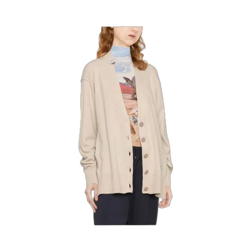 Long-Sleeved V-Neck Cardigan