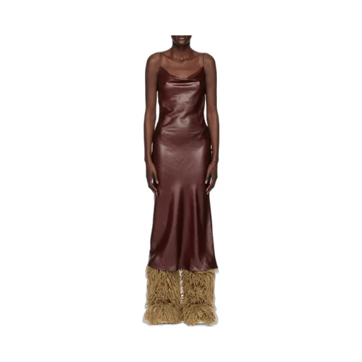Backless Square-Neck Midi Dress