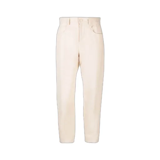 Contrast Stitched Cropped Trousers