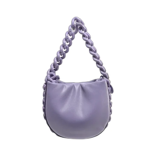 Frayme Chain-Linked Puffy Shoulder Bag