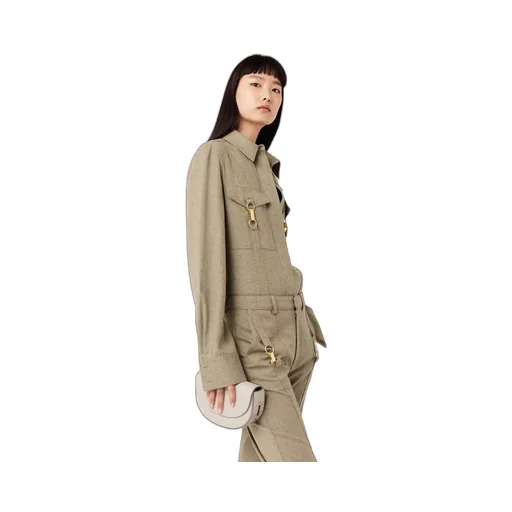 Clasp-Embellished Shirt