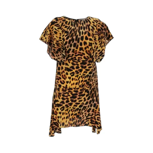 Logo Leopard Print Dress