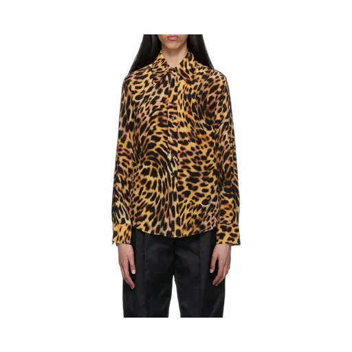 Leopard Pattern Long-Sleeved Shirt