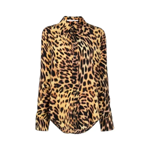 Leopard Pattern Long-Sleeved Shirt