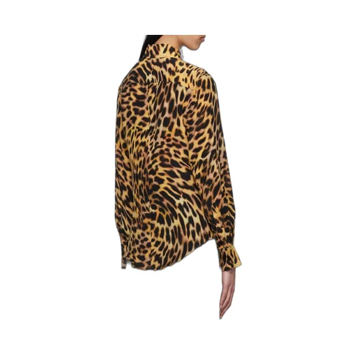 Leopard Pattern Long-Sleeved Shirt