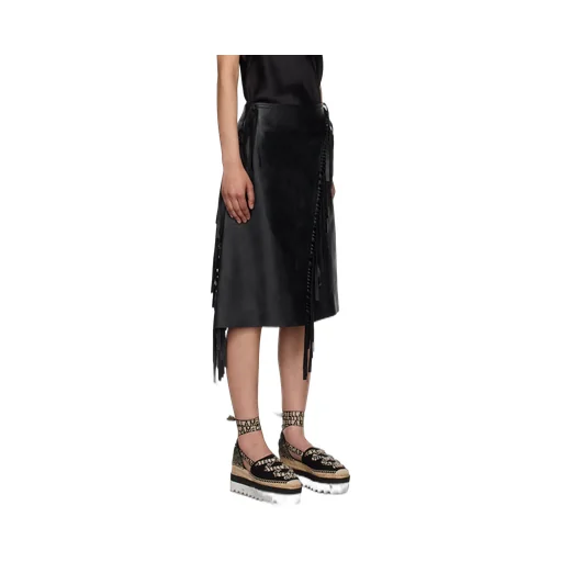 Fringed Midi Skirt
