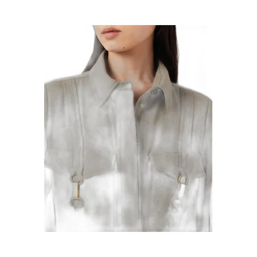 Clasp-Embellished Shirt
