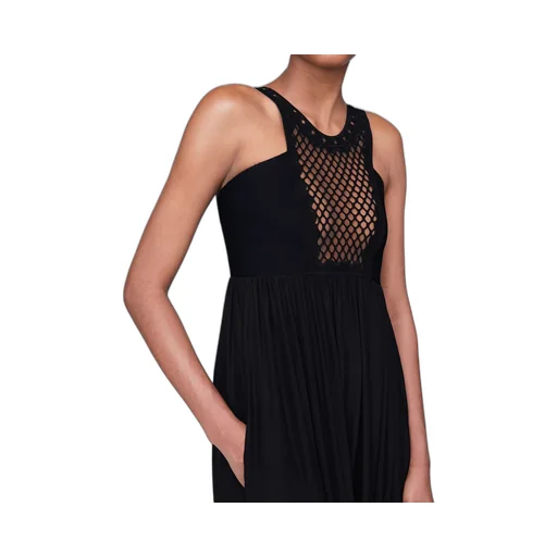 Mesh Panel Jumpsuit