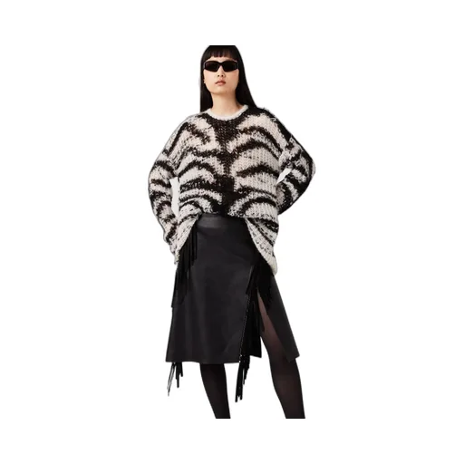 Fringed Midi Skirt