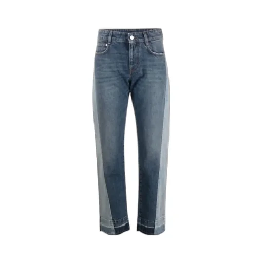 Mid Rise Straight Leg Jeans