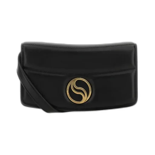 S-Wave Logo Plaque Padded Wallet On Strap