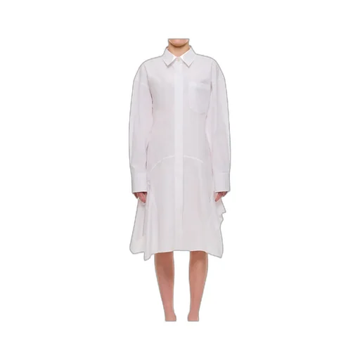 Collared Long-Sleeve Shirt Dress