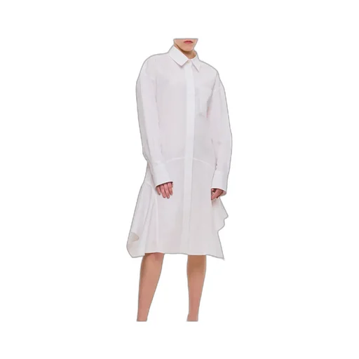 Collared Long-Sleeve Shirt Dress