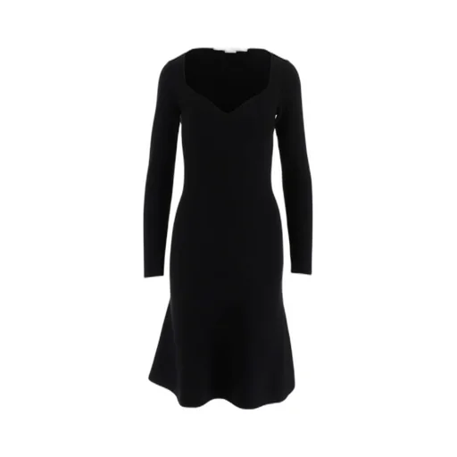V-Neck Flared Dress
