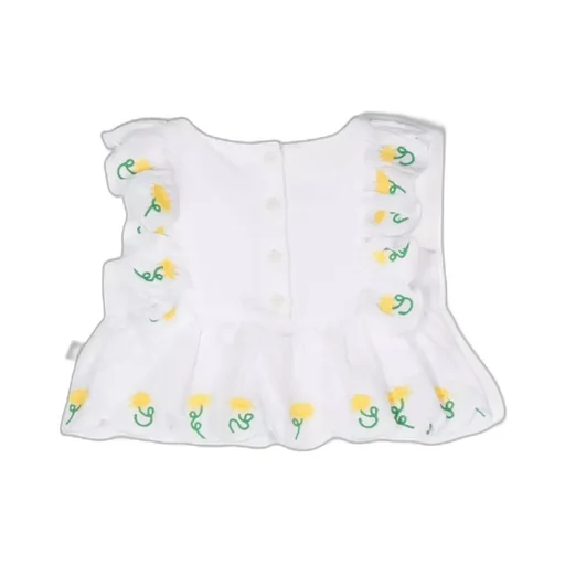 Floral Embroidered Ruffled Dress