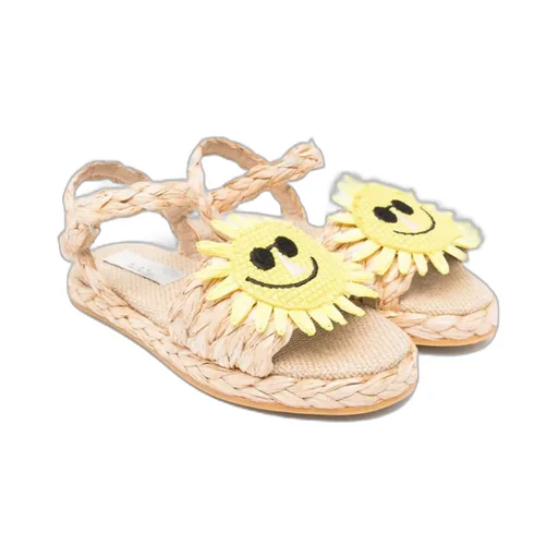Sun-Patch Slingback Touch Strap Sandals