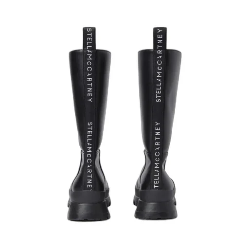 Rounded-Toe Slip On Boots