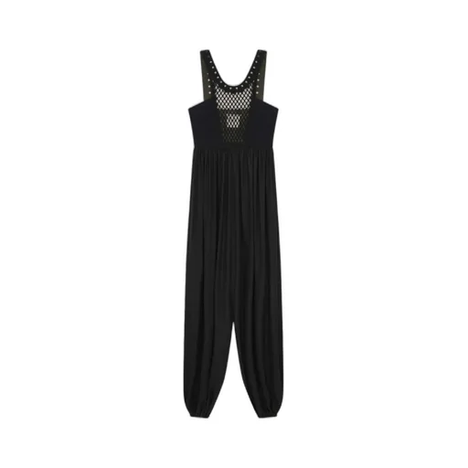 Mesh Panel Jumpsuit