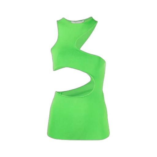 Cut Out Crewneck Tank Top
