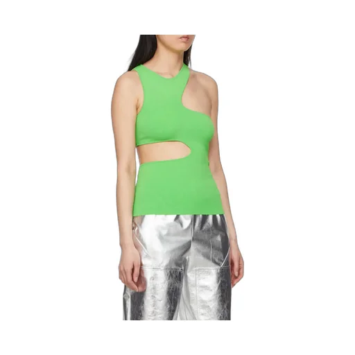 Cut Out Crewneck Tank Top