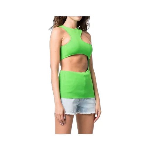 Cut Out Crewneck Tank Top