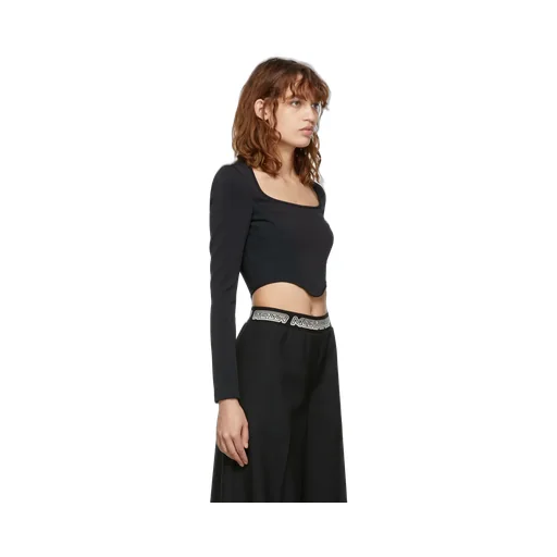 Panneled Long-Sleeve Top