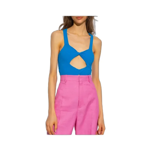 Ribbed Cutout Swimsuit