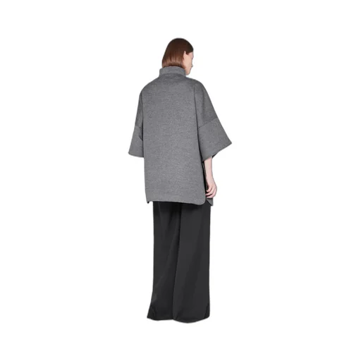 High-Collar Wool Casual Jacket