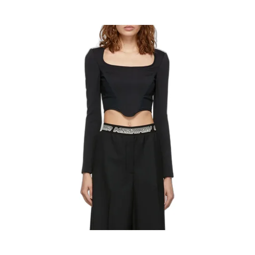 Panneled Long-Sleeve Top