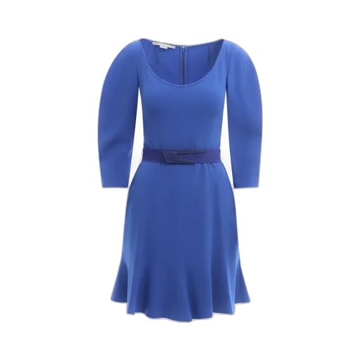 Belt Flared Mini Dress