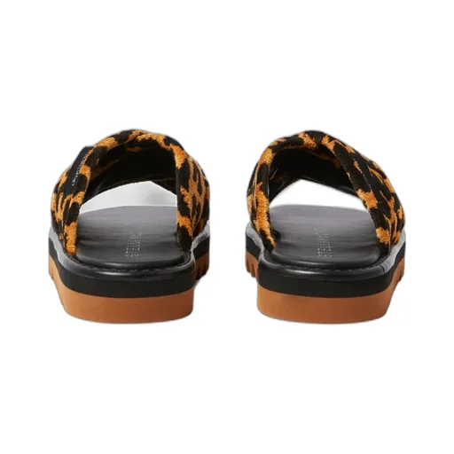 Sneak-Elyse Leopard Twisted Sandals